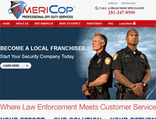 Tablet Screenshot of americopfranchising.com